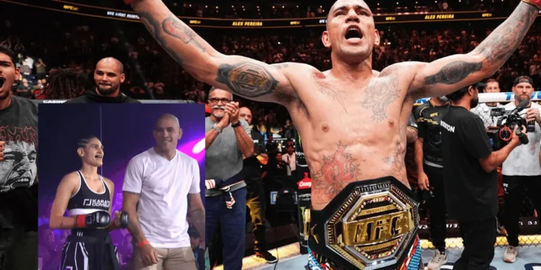 Alex Pereira Celebrates His Sister’s KO Victory at Karate Combat 52