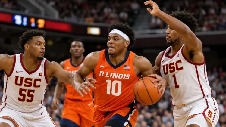 No. 10 Illinois Cruises by USC on the Road