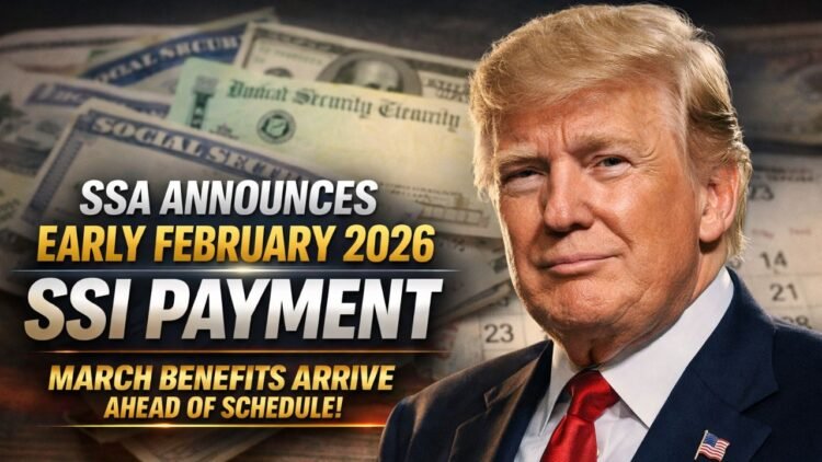SSA Announces Early February 2026 SSI Payment as March Benefits Arrive Ahead of Schedule